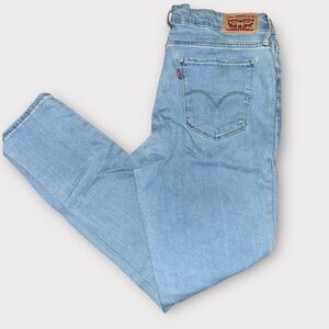 LEVIS WOMENS Light Blue Jeans 711 SKINNY - Size 30